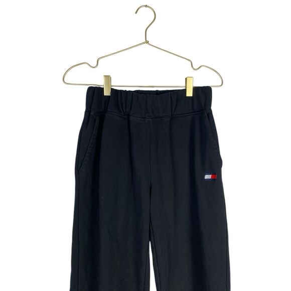 Tommy Hilfiger Joggers Sweatpants Elastic Waistband Casual Black - Picture 2 of 9